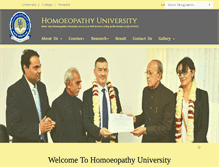 Tablet Screenshot of homoeopathyuniversity.org